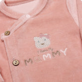 Bistyle Pembe Kadife Tulum I Love Mummy